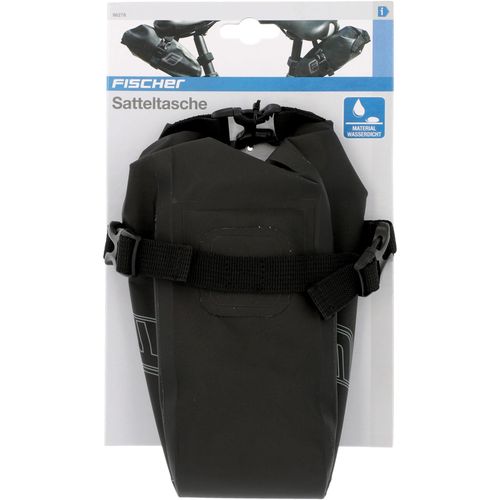 Fahrradtasche FISCHER FAHRRAD, schwarz, Taschen, B/H/T: 8cm x 17cm x 26,5cm, PVC, Polyester, B:8cm H:17cm T:26,5cm