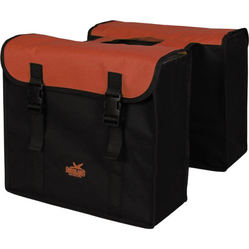 Fahrradtasche "Greenlands Doppel Fahrradtasche", rot, GREENLANDS BICYCLE BAGS, Taschen, B/H/T: 40cm x 14cm x 40cm, Polyester, B:40cm H:14cm T:40cm