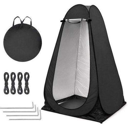 Pop-up-Zelt, Duschzelt mit Tragetasche, Fenster und Campingzubehör, mobile Umkleidekabine, Camping-Toilettenzelt, Sichtschutz für den Außenbereich, UV-Schutz, wasserdicht, für Camping, Wandern, Strand