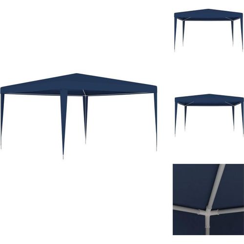 vidaXL Partyzelt 4x4 m Blau - Pavillons & Partyzelte