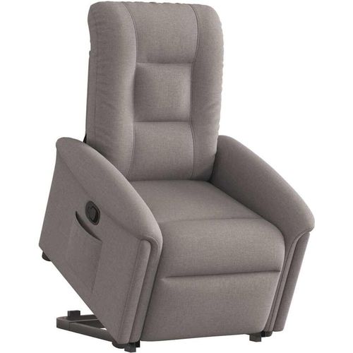 Relaxsessel mit Aufstehhilfe Taupe Stoff