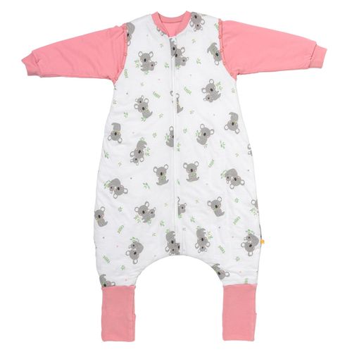 Babyschlafsack SCHLUMMERSACK "Schlafsack mit Füßen 3.5 Tog" Gr. 90, rosa (koala), Schlafsäcke, Baby, L: 90cm, Obermaterial: 100% Baumwolle CO., L:90cm