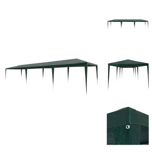 vidaXL Partyzelt 3x9 m PE Grün - Pavillons & Partyzelte