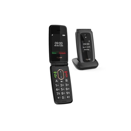 Gigaset GL795 Dark Grey Handy (Seniorenhandy, Klapp)