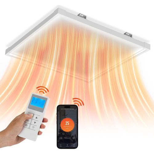 Bettizia Infrarotheizung, Infrarot Heizung mit WiFi App-Steuerung, Erkennung Offener Fenster, Infrarotheizung mit Thermostat, Infrarot-Deckenheizung 360W