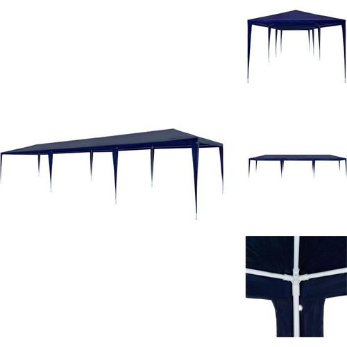 vidaXL Partyzelt 3x9 m PE Blau - Pavillons & Partyzelte