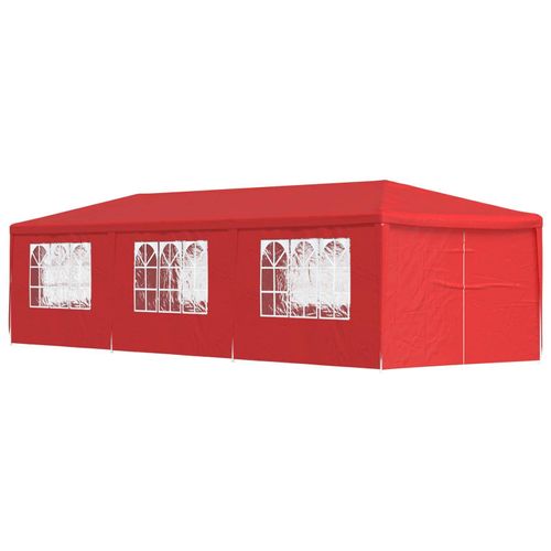 Möbel Party-Zelt 900 x 300 x 255 cm Rot PE und StahlPavillons & Partyzelte - Pavillons & Partyzelte c7312