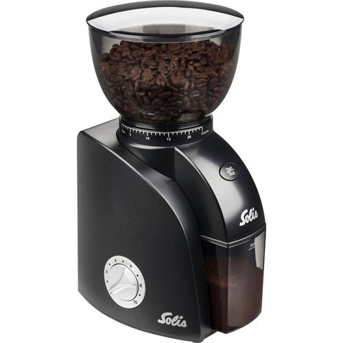 SOLIS OF SWITZERLAND Kaffeemühle "Scala Zero Static", schwarz, B:14cm H:29cm T:17cm, Kaffeemühlen