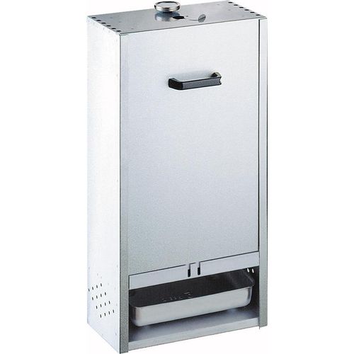 Peetz Alu-Räucherofen 520 - für ca. 12 Fische liegend oder hängend silber mit Schieber