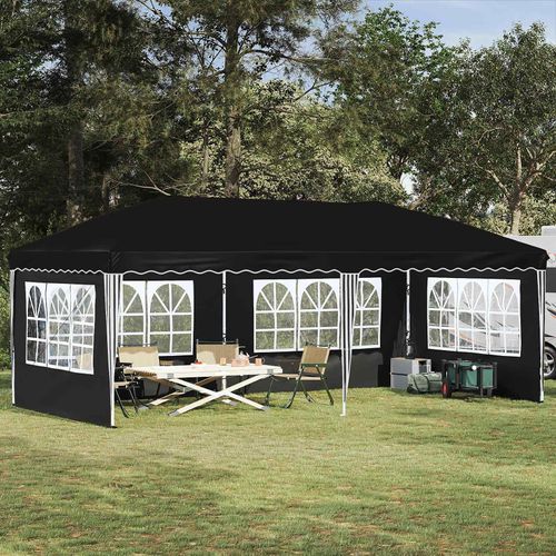 Möbel Pop-up Partyzelt 575 x 289 x 245 cm SchwarzPavillons & Partyzelte - Pavillons & Partyzelte c6623