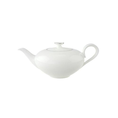 Teekanne VILLEROY & BOCH "Teekanne Anmut Platinum No.1 800 ml weiß", weiß, Kannen