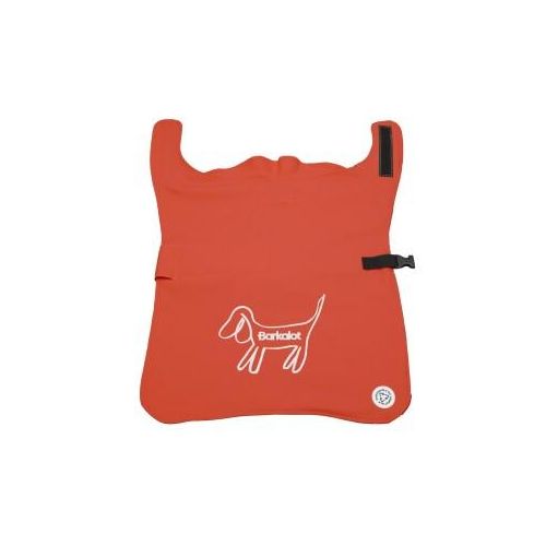 Barkalot Hunderegenmantel aus Upcycled-Stoff rot L