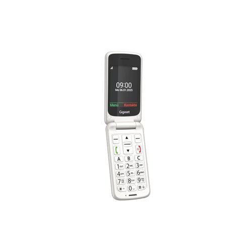 Gigaset GL 595 Pearl White Handy (Weiß, Seniorenhandy, Klapp)