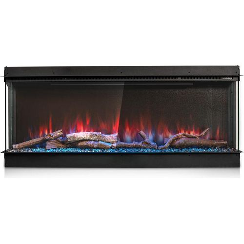 Termofol Elektrokamin - Kamin Elektrisch - Elektrokamin mit Heizung und Kaminfeuer - Schwarz - 84x46x17,9 cm