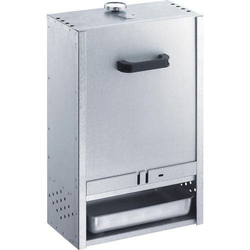 Peetz Alu-Räucherofen 410 - für ca. 9 Fische liegend oder hängend silber mit Schieber
