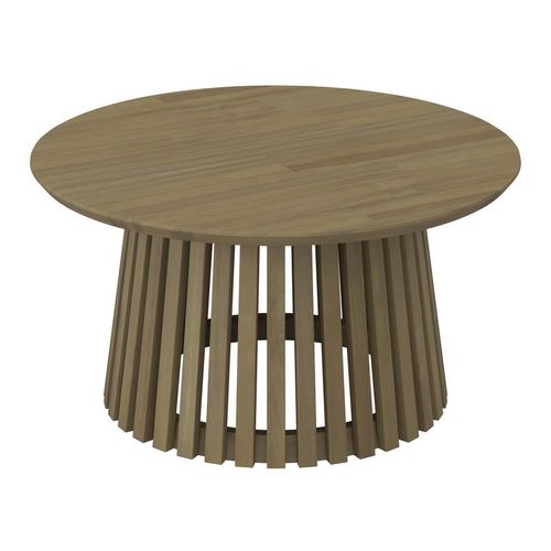 Ambia Garden Gartenbeistelltisch, Akazie, Holz, Akazie, Schichtholz, rund, rund, 40x45x40 cm, Freizeit, Campingzubehör, Campingtische