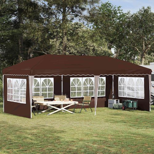 Möbel Pop-up Partyzelt 575 x 289 x 245 cm BraunPavillons & Partyzelte - Pavillons & Partyzelte c6622
