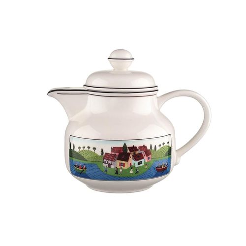 Teekanne VILLEROY & BOCH "Teekanne Design Naif 900 ml bunt", bunt, Kannen