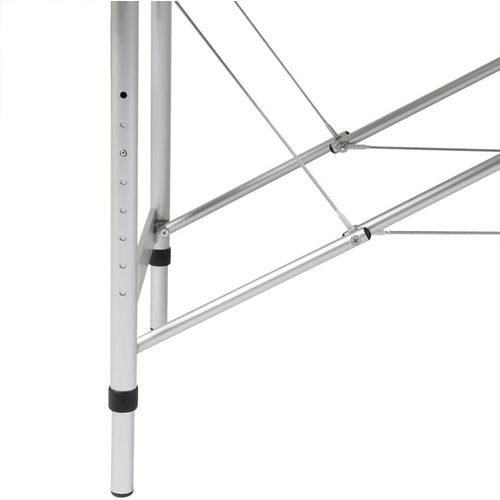 vidaXL Massageliege Klappbar 2-Zonen mit Aluminiumgestell Schwarz