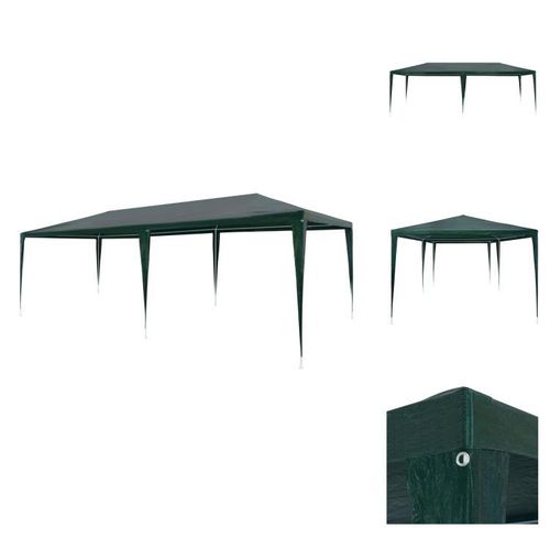 vidaXL Partyzelt 3x6 m PE Grün - Pavillons & Partyzelte