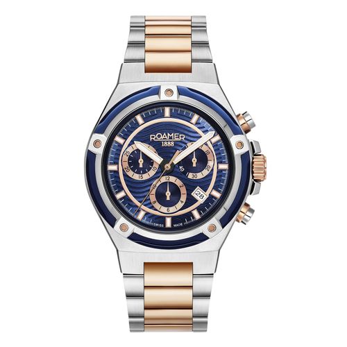 Herrenuhr ROAMER 221837 49 45 20 blau Sportuhr zum Schwimmen.