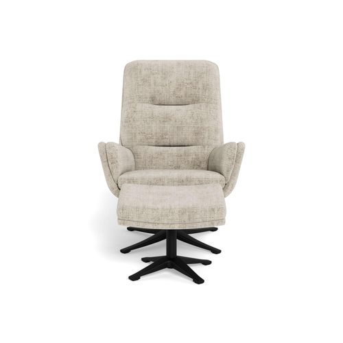 Loungesessel ACTONA GROUP "Suton - Bequemer Sessel mit Neigungs- & Drehfunktion", beige, B:73cm H:95,5cm T:91cm, 100% Polyester, Sessel, Ergonomischer Recliner mit Stoffbezug