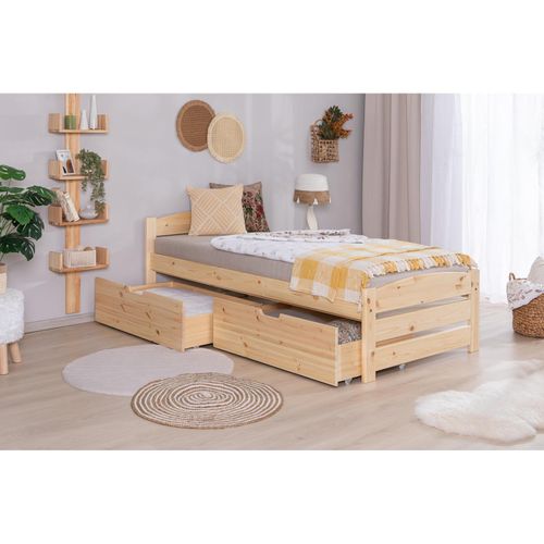 TiCAA Stauraumbett Seniorenbett „Loni“, Funktionsbett, Seniorenzimmer