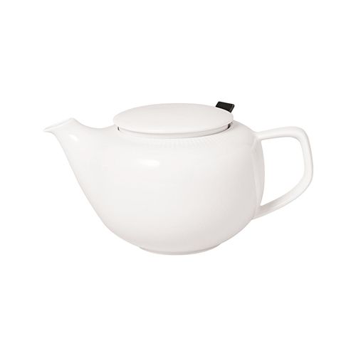 Teekanne VILLEROY & BOCH "Teekanne mit Deckel & Filter Afina 420 ml weiß", weiß, Kannen