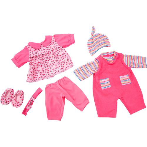 Puppenkleidung BAYER "Legging/Latzhose", pink (pink, rosa), Puppenkleidung, Kinder