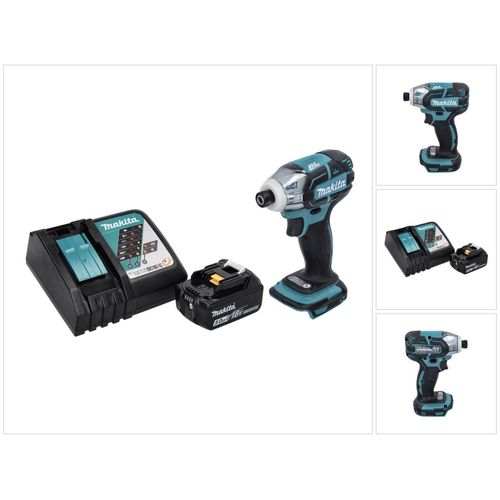 Makita DTS 141 RT1 Akku Impulsschrauber 18 V 40 Nm 1/4" Brushless + 1x Akku 5,0 Ah + Ladegerät