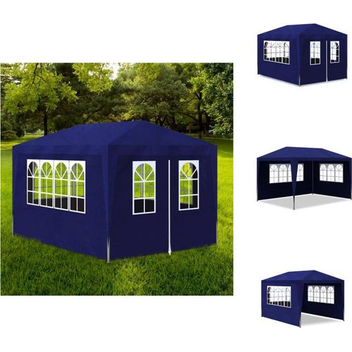 vidaXL Partyzelt 3x4 m Blau - Pavillons & Partyzelte