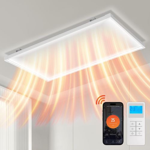 Bettizia Infrarotheizung, Infrarot Heizung mit WiFi App-Steuerung, Erkennung Offener Fenster, Infrarotheizung mit Thermostat, Infrarot-Deckenheizung 770W