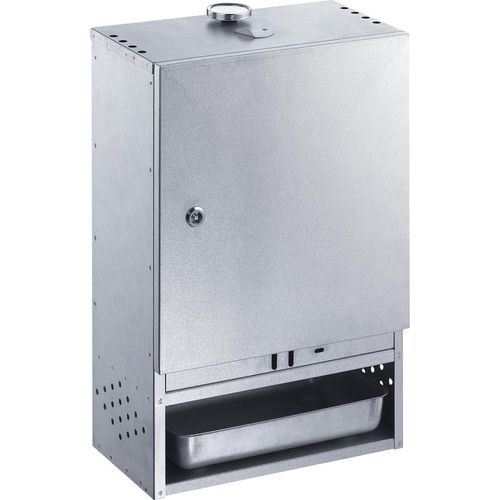 Peetz Alu-Räucherofen 410 - für ca. 9 Fische liegend oder hängend silber mit Tür