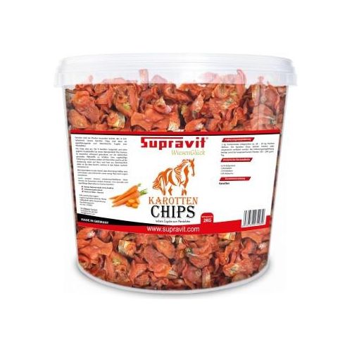 Supravit Karottenchips für Pferde - 2kg Eimer Pferdeleckerlis