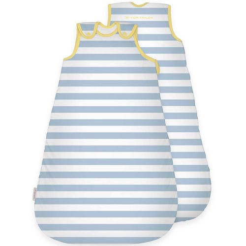 Babyschlafsack TOM TAILOR HOME "TT Baby-Schlafsack Streifen 90cm", Baby, Gr. L: 90cm, blau, Bezug: 100% Baumwolle. Füllung: 100% Polyester, Schlafsäcke