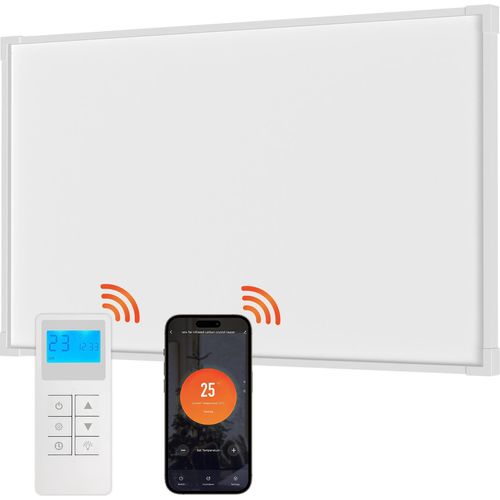 Jayseuw Infrarotheizung, Infrarot Heizung mit WiFi App-Steuerung, Erkennung Offener Fenster, Infrarotheizung mit Thermostat, Infrarot-Deckenheizung 770W