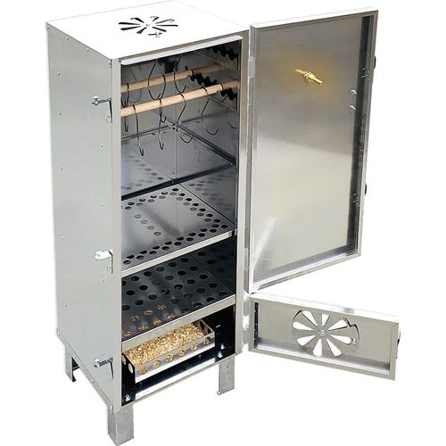Räucherofen aus Edelstahl Räucherschrank Räuchertonne Räucher Grill Ofen Smoker DAVID