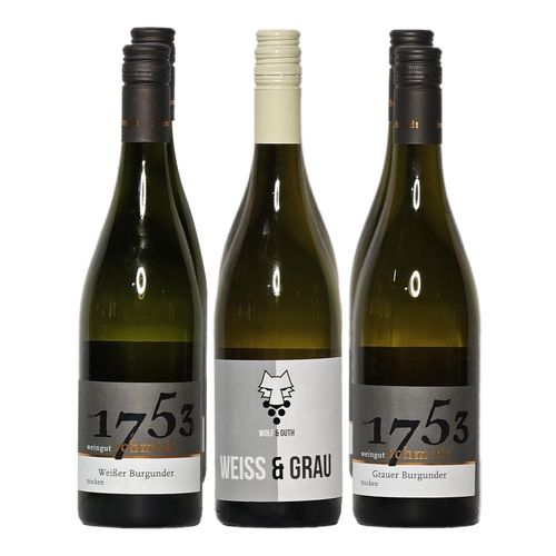 Weingut Schmidt Weinpaket "Burgunder" 12,5 - 13,5 % vol 6 x 0,75 Liter