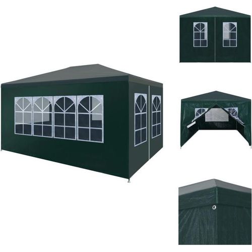 vidaXL Partyzelt 3x4 m Grün - Pavillons & Partyzelte