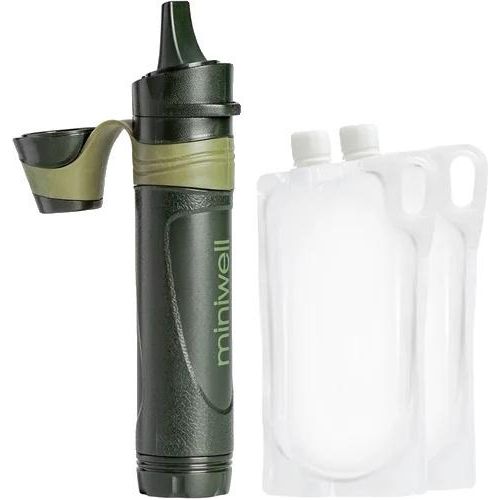 Tragbarer Wasserfilter, Outdoor-Überlebensausrüstung, Campingausrüstung, Transparente Tasche