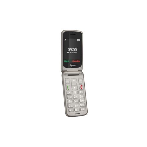 Gigaset GL 595 Titanium Handy (Silber, Seniorenhandy, Klapp)
